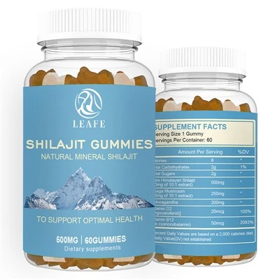 Himaalaja Shilajiti ekstrakti vaigu Shilajit kummikommid